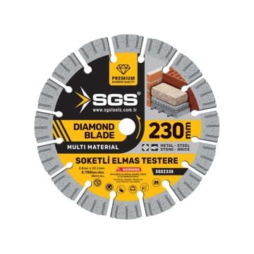 SGS Soketli Elmas Testere Multi-Material 230Mm