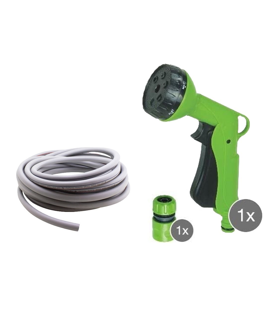 Pvc Süper Esnek Sulama Hortumu 1/2 (20 Metre) + Daye 6 Fonksiyonlu Sprey Tabanca Seti - DY2424