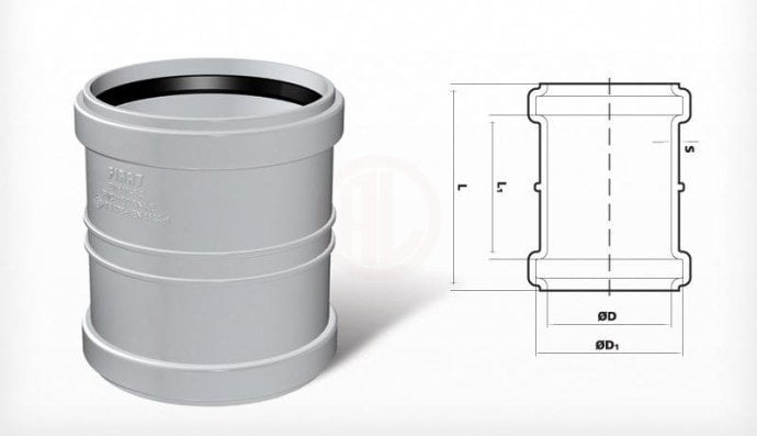 Fırat PVC Atık Su Kayar Manşon 75 mm - 7016007070