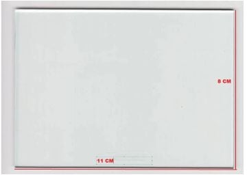 Şeffaf Kaynak Camı 80X110 Mm