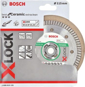 Bosch X-Lock Elmas Kesme Diski Best For Ceramic Extraclean Turbo 115x22,23 mm - 2608615131