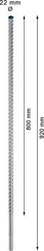 Bosch Kırıcı Delici Uç SDS-Max-8X Expert 22x920 mm (1 Adet) - 2608900236