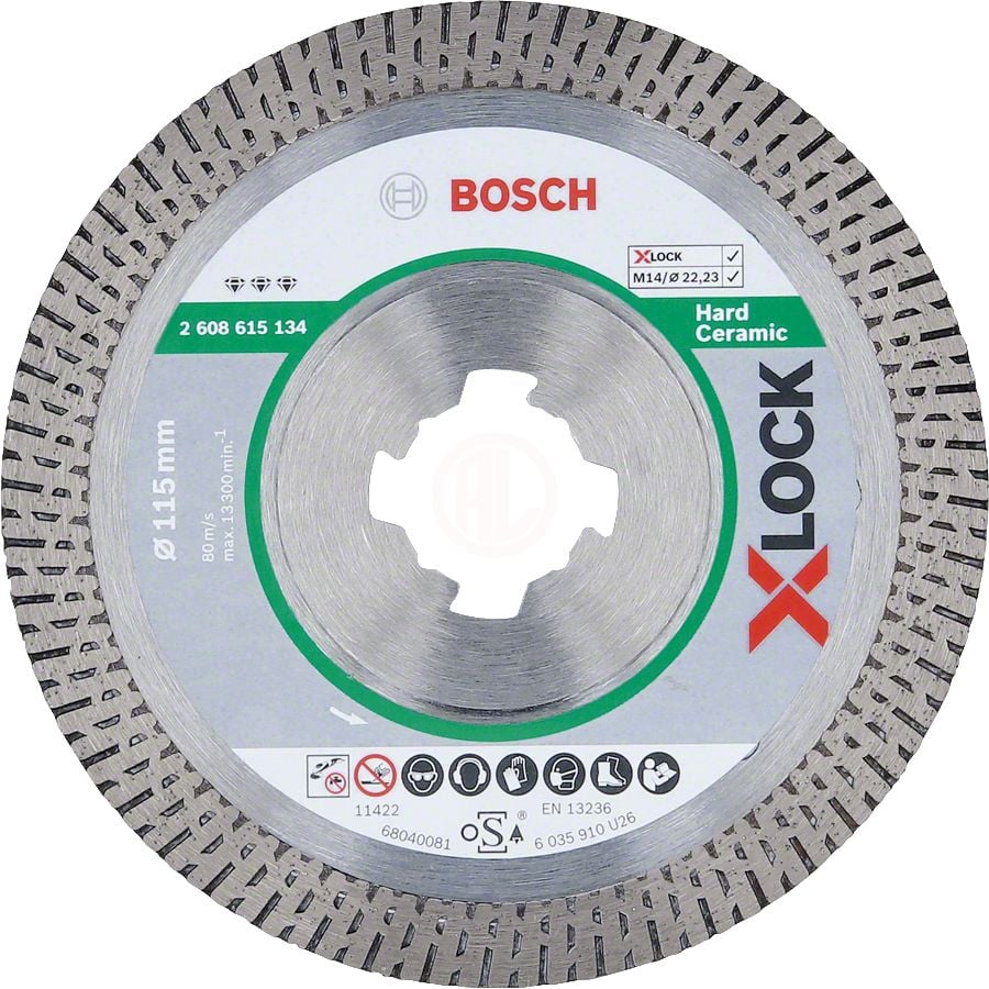 Bosch X-Lock Elmas Kesme Diski Best For Hard Ceramic 115x22,23 mm - 2608615134