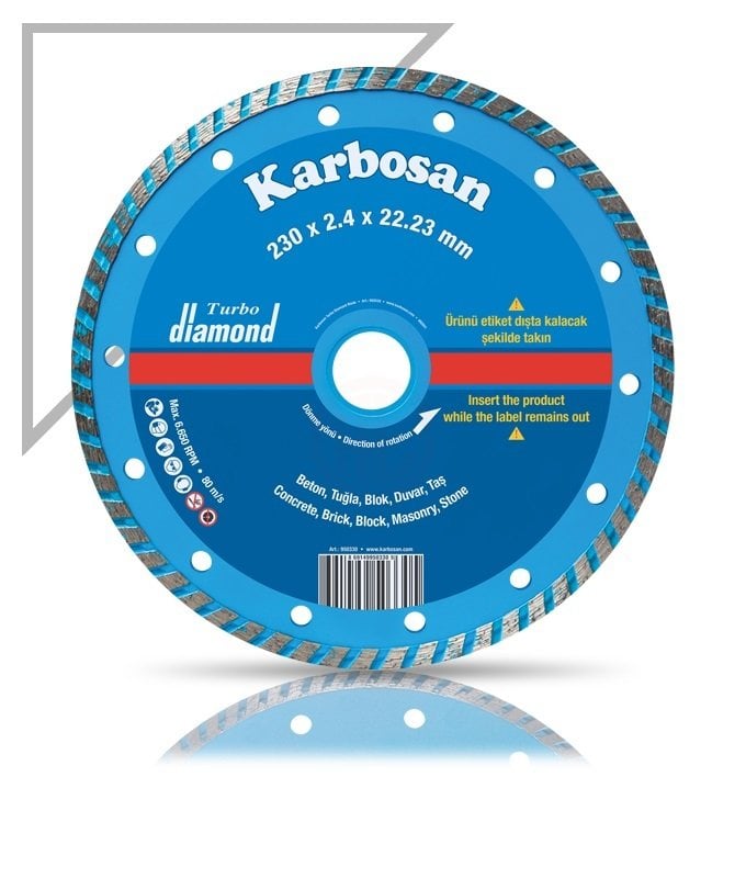 Karbosan Turbo Elmas Kesici 180x2,2x22,23 mm - KAR950340