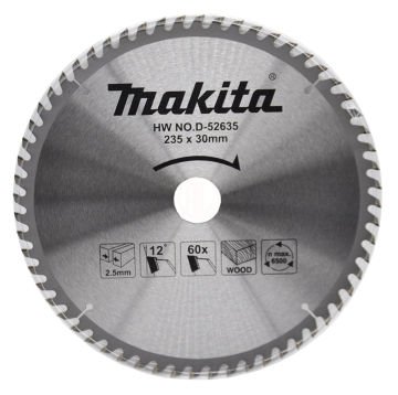 Makita Ekonomik Ahşap Daire Testere 235x30 mm 60 Diş (D-52635)