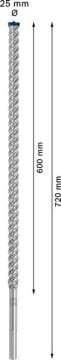 Bosch Kırıcı Delici Uç SDS-Max-8X Expert 25x720 mm (1 Adet) - 2608900242