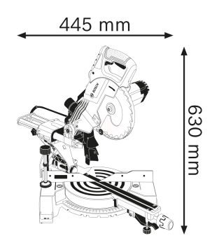 Bosch Gönye Kesme Makinesi GCM 800 SJ - 0601B19000
