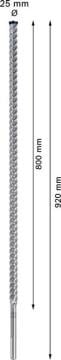 Bosch Kırıcı Delici Uç SDS-Max-8X Expert 25x920 mm (1 Adet) - 2608900243