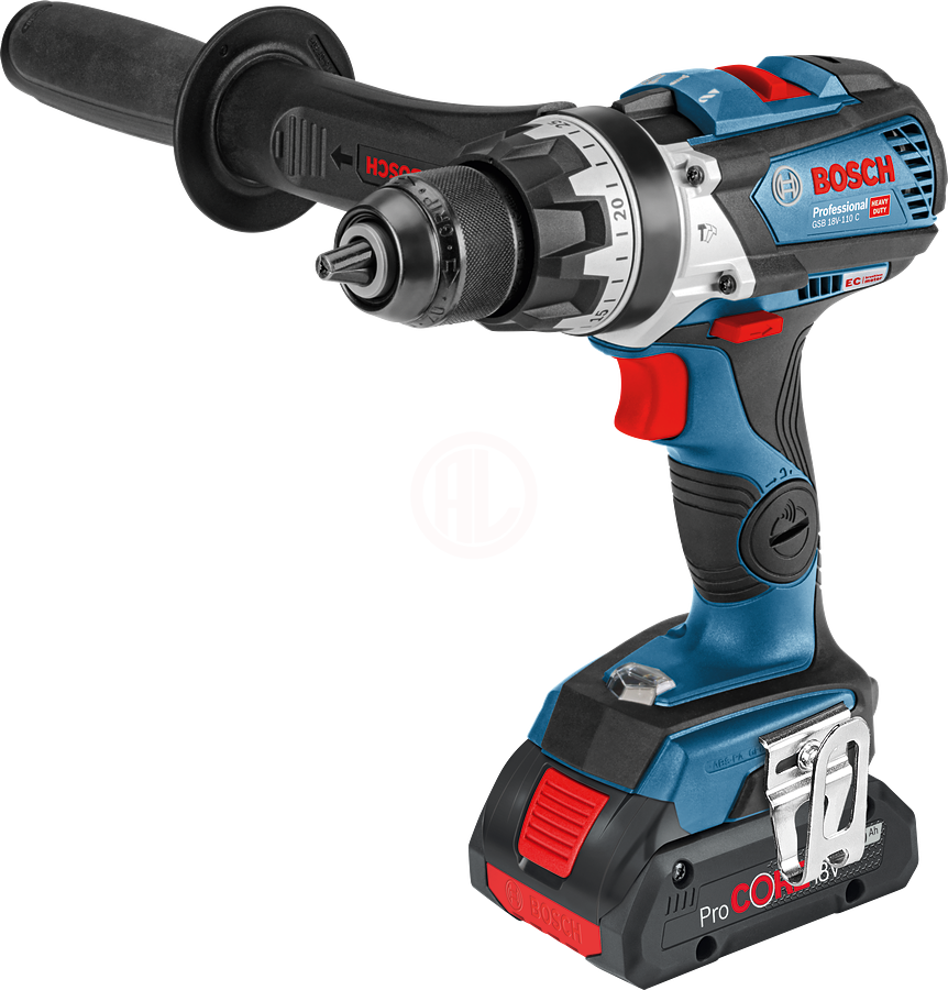 Bosch Akülü Darbeli Vidalama Matkabı GSB 18V-110 C (2 x 5,0 Ah Akü) - 06019g030d
