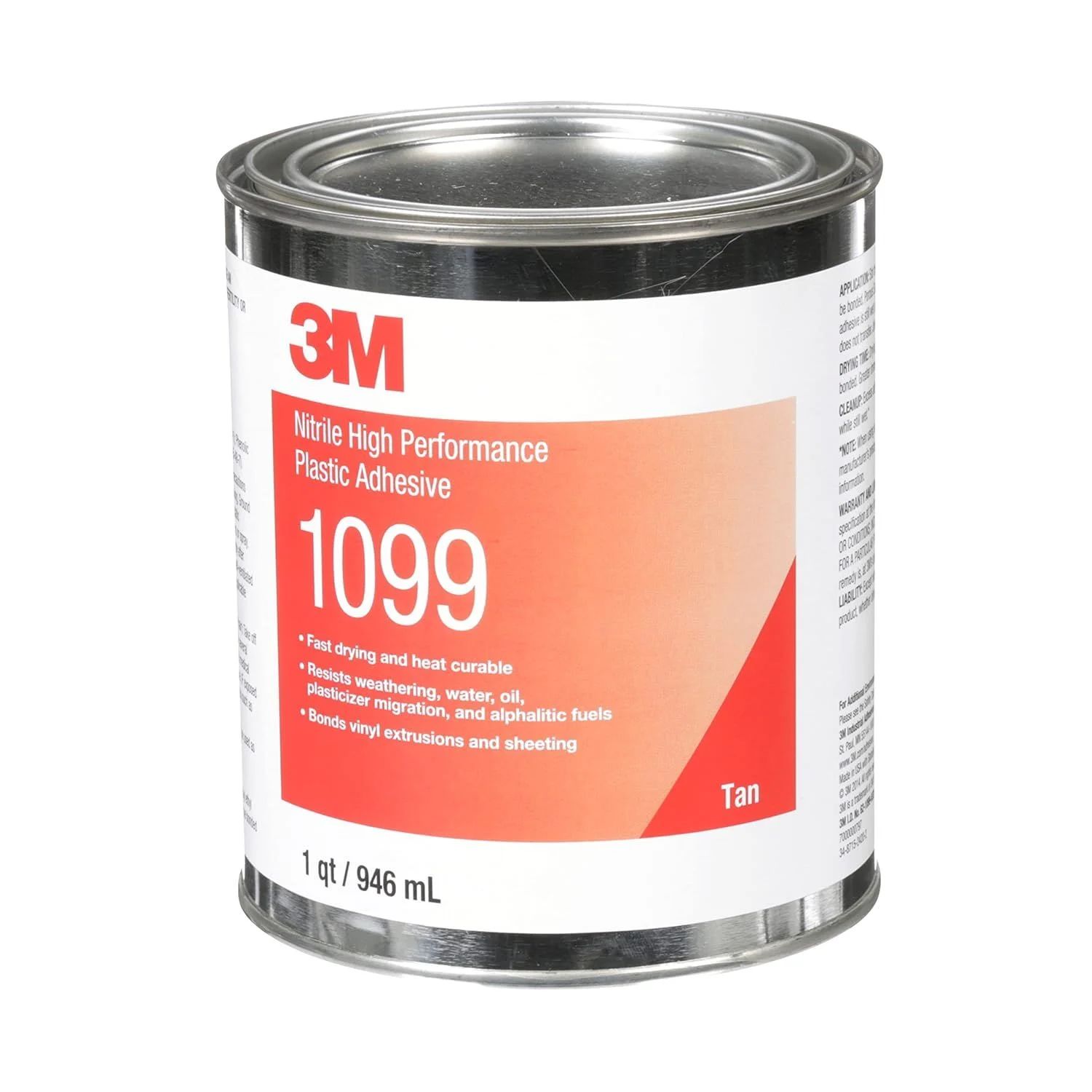 3M Scotch Nitril Yüksek Performanslı Plastik Yapıştırıcı Scotch-Weld 1099 1 Litre
