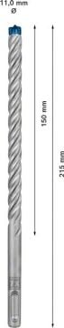 Bosch Kırıcı Delici Uç SDS-Plus-7X Expert 11x215 mm (1 Adet) - 2608900106