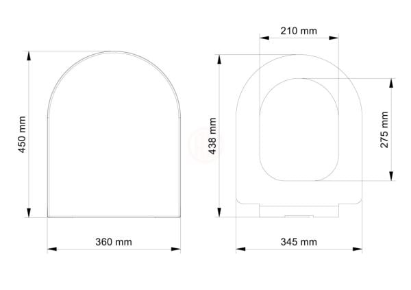 Visam Akasya,Duroplast Yavaş Kapanan Klozet Kapak - 530-001