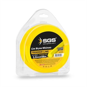 SGS Tırpan Misinası 3.0 Mm 56 Mt Altıgen (Sarı)
