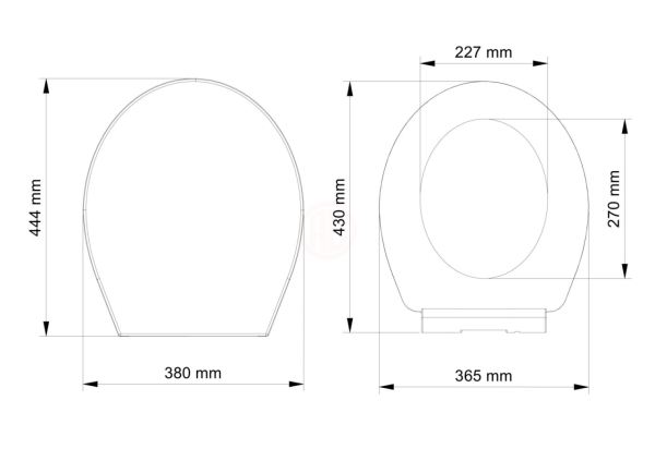 Visam Kamelya Duroplast Yavaş Kapanan Klozet Kapağı - 531-001