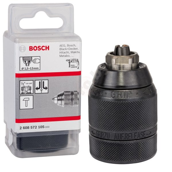 Bosch Anahtarsız Mandren 1/2 İnç - 20 UNF Ø1,5-13 mm V3 - 2608572105