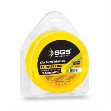 SGS Tırpan Misinası 3.5 Mm 42 Mt Altıgen (Sarı)