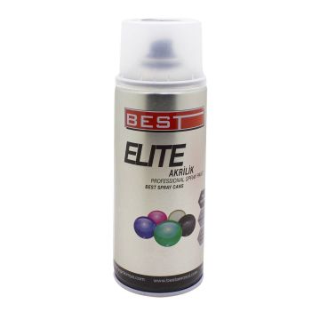 Best Elite Sprey Boya BE 400 Akrilik (255) 400 ml RAL 9010M Mat Saf Beyaz