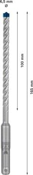Bosch Kırıcı Delici Uç SDS-Plus-7X Expert 6,5x165 mm (1 Adet) - 2608900078
