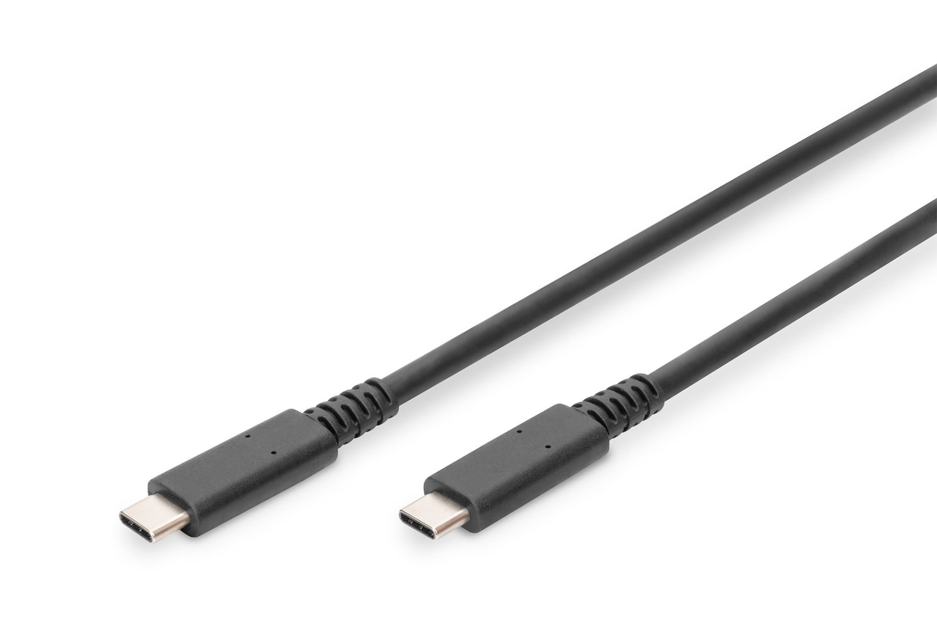 Assmann Digitus Usb 4.0 Bağlantı Kablosu, Tip - C Tip - C, Maksimum Çözünürlük 8K@30Hz, Pd3.0, 40Gbits/S, 0,8 Mt, Siyah Renk