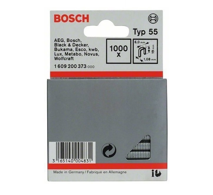 Bosch Zımba Teli Ve Çivi 6.0X19 Mm 1000 Li Ptk 19-23E - 1609200373