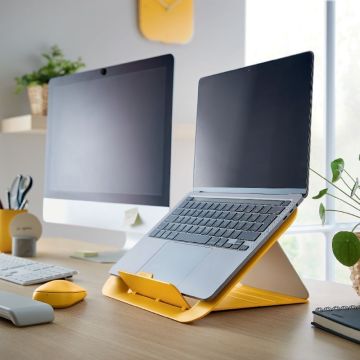 Leitz Ergo Cosy Ayarlanabilir Laptop Standı, 642600019, Sarı