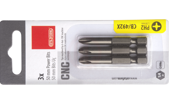 Ceta Form 3 Parça 1/4 İnç Yıldız Bits Uç Ph1 X 50 Mm / Kartlı