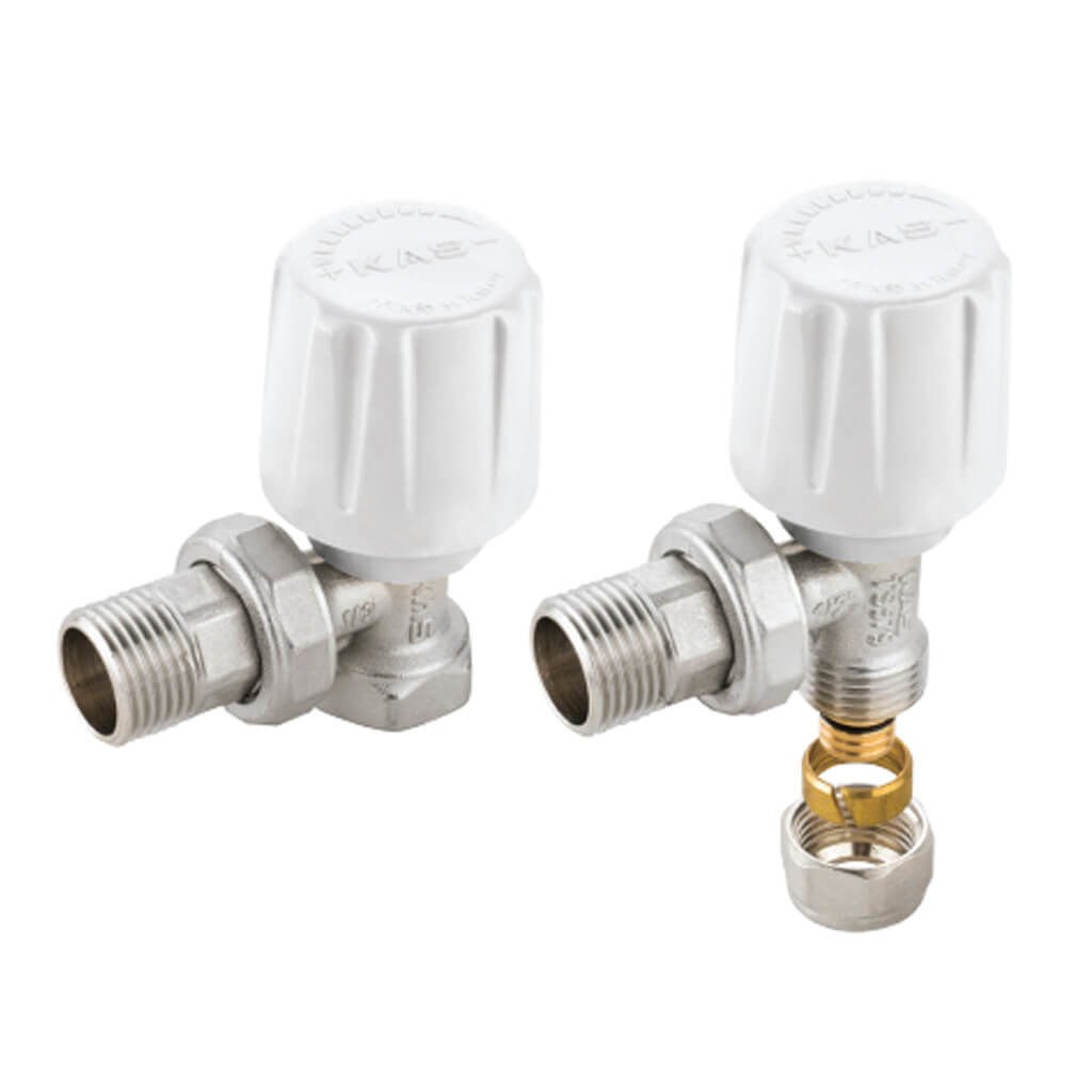 KAS Radyatör Vanası Köşe PEX-B Bağlantılı 1/2 İnç