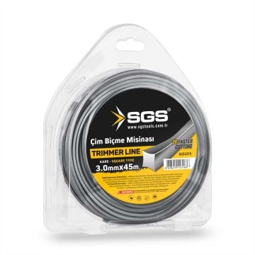 SGS Tırpan Misinası 3.0 Mm 45 Mt Kare (Gri)