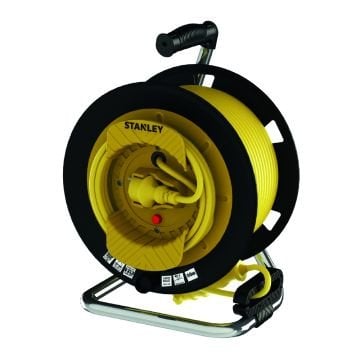 Stanley IP44 ST-G Serisi 1 Soketli 25+2 Metre Makaralı Kablo 3x1.5 mm H05VV-F