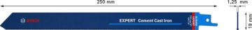 Bosch Panter Testere Bıçağı Expert CementCastI S1750RD (1 Adet) - 2608900383