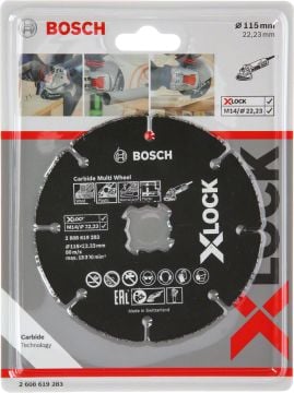 Bosch X-Lock Çok Amaçlı Kesme Diski Carbide Multi Wheel 115x22,23 mm (1 Adet) - 2608619283