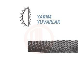 Three Files EĞYYİ6 YARIM YUVARLAK EĞE İNCE 6” - THRYYI6