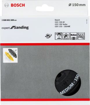 Bosch Zımpara Tabanı Çok Delikli 150 mm Orta (GEX 150 AC/AVE/T) - 2608601569