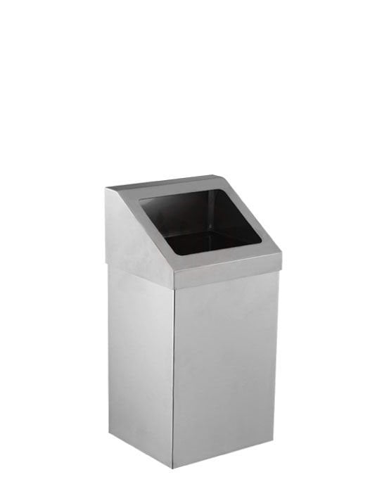 Palex Krom Açık Çatı Kapaklı Çöp Kovası 7 Lt 430 Kalite - 3834-307