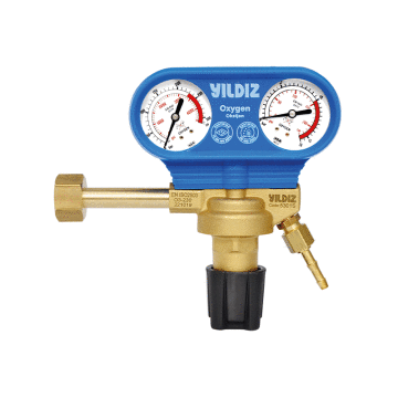 Yıldız Gaz Armatür Basınç Düşürücü 5300 Serisi Oksijen G 3/4 İnç 0-10 Bar