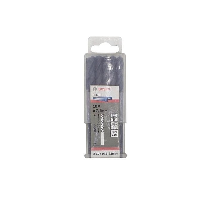 Bosch Hss-R Metal Matkap Uç 7.5X109 Mm 10 Lu Paket - 2607018430