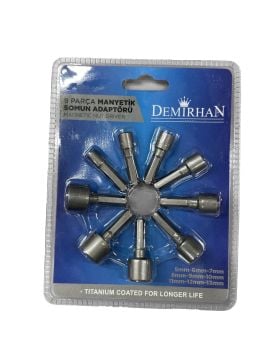 9 Parça Manyetik Somun Adaptörü