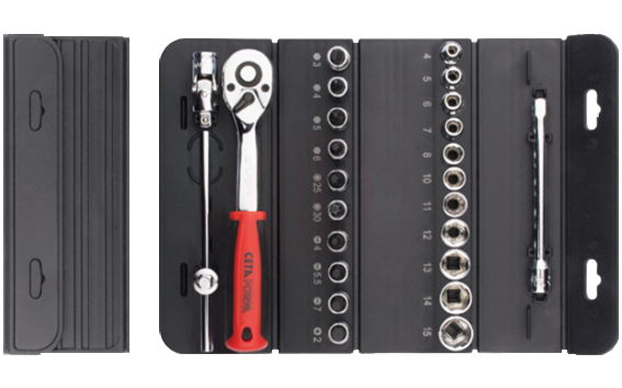 Ceta Form 25 Parça 1/4 İnç 6 Köşe Lokma Takımı (Pratik Çanta)