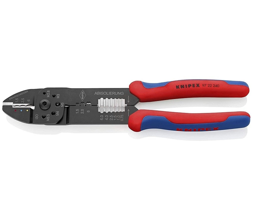 Knipex 97 22 Pabuç Sıkma Ve Kablo Sıyırma Pensi 240 mm - KNI9722240