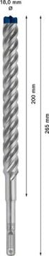 Bosch Kırıcı Delici Uç SDS-Plus-7X Expert 18x250 mm (1 Adet) - 2608900138