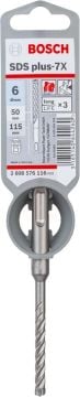 Bosch SDS Plus-7X Kırıcı Delici Uç 6,0x115 mm (1 Adet) - 2608576116
