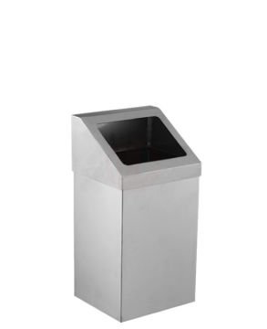 Palex Krom Açık Çatı Kapaklı Çöp Kovası 16 Lt 430 Kalite - 3834-316