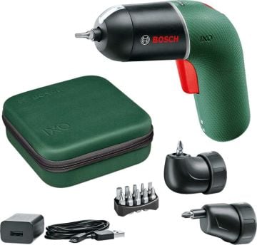 Bosch Akülü Vidalama Makinesi IXO 6 Classic Yeşil (Entegre Akü 1,5 Ah) + Set - 06039C7102