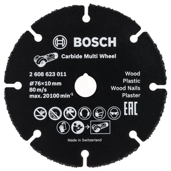 Bosch Çok Amaçlı Kesme Diski Carbide Multi Wheel 76x10 mm - 2608623011