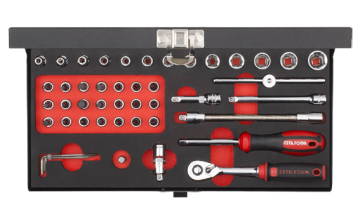 Ceta Form 46 Parça 1/4 İnç 6 Köşe Lokma Takımı