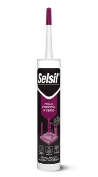 Selsil Hibrit Mastik Klasik 50 Shore A MS Polymer 290 ml Gri