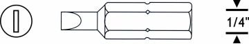 Proscr Düz Bits Uç Sl7 25Mm - PRSC03113