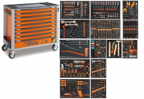 Beta 487 Parça 9 Çekmeceli Takım Arabası