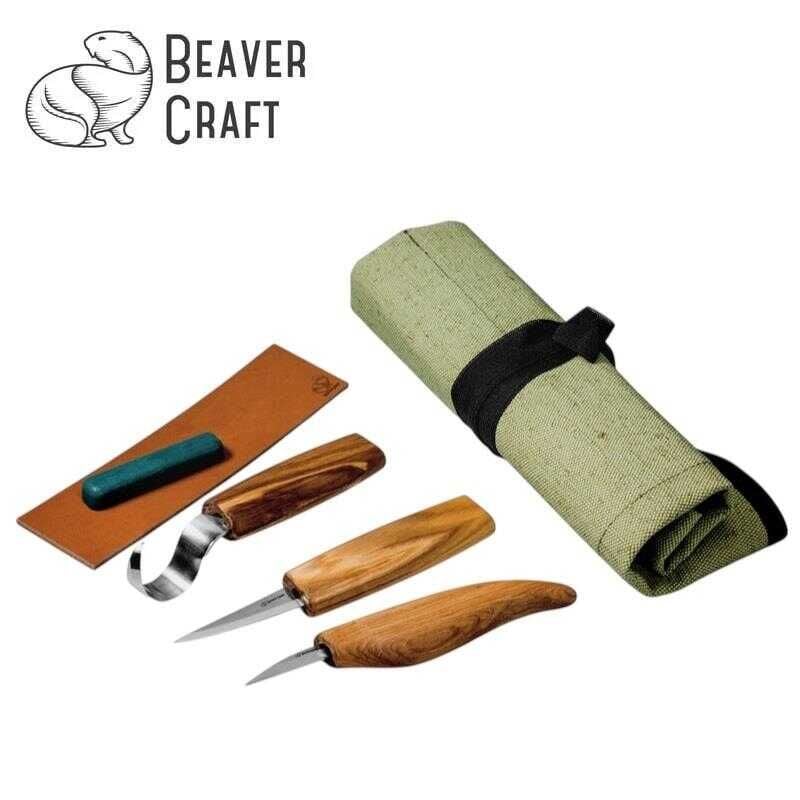 BeaverCraft S17 Ahşap Oyma Bıçağı Seti, 6 Parça