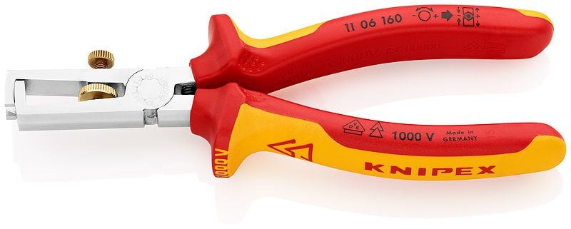 Knipex 11 06 VDE KABLO SIYIRMA PENSESİ 160 MM - KNI1106160
